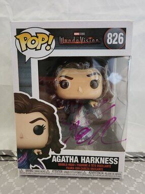 Kathryn Hahn signed Funko Pop! Vinyl: Marvel - Agatha Harkness #826 w/COA